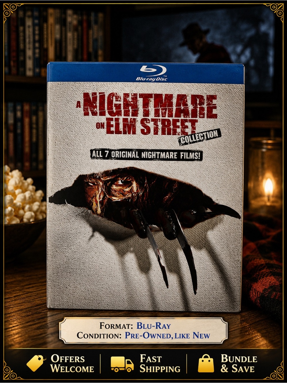 Nightmare on Elm Street 7-Film Blu-ray Set New Condition